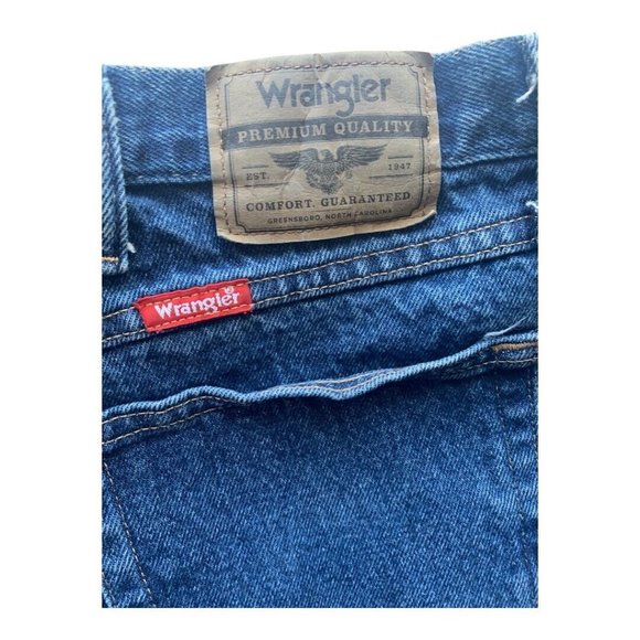 Wrangler Mens 44 x 30 Denim Jeans‎ Relaxed Fit 9760WDR - Picture 5 of 13